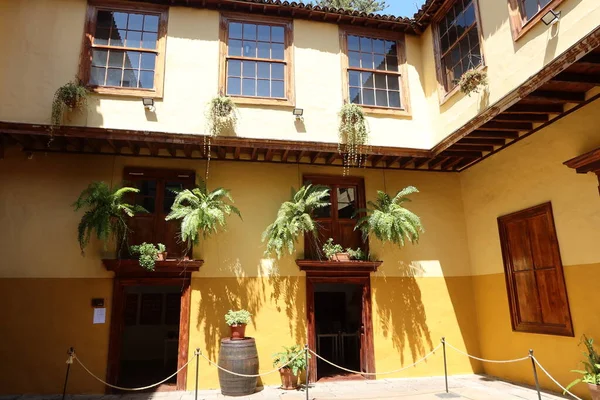 Icod Los Vinos Tenerife Canary Islands Spain September 2022 Courtyard — Stock Photo, Image