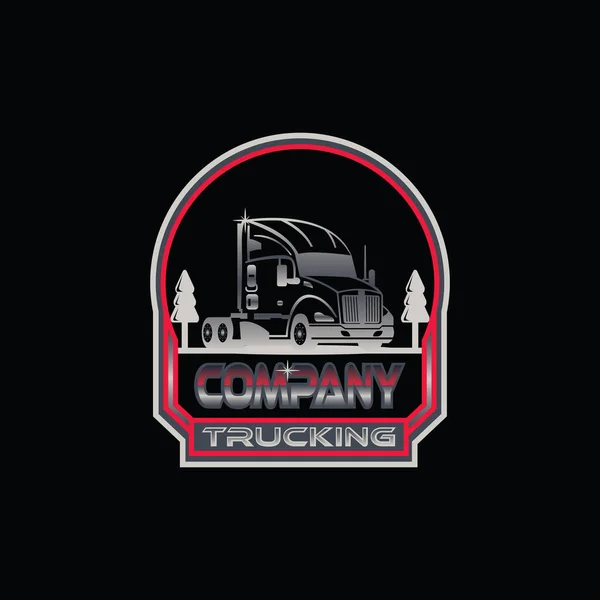 Truck Logo Vector Eenvoudig Modern Perfect Voor Transport Levering Automotive — Stockvector