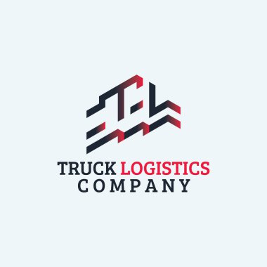 TL Logo Vektör Şablonu, lojistik, otomotiv, kargo veya taşımacılık için mükemmel.
