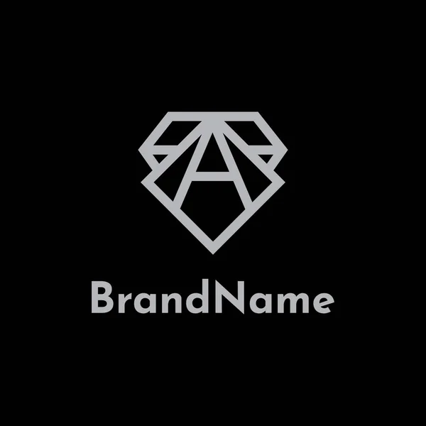 Luxury Diamond Letter Logo Vector Perfect Use Any Business Especially — Vector de stock