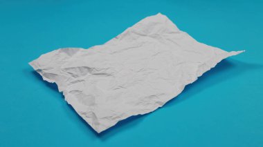 Beyaz kağıt, temiz beyaz kağıt. Üst görünüm.