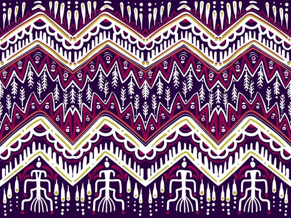 Traditional Oriental Ethnic Geometric Pattern Hand Drawn Background Carpet Wallpaper — Vector de stock