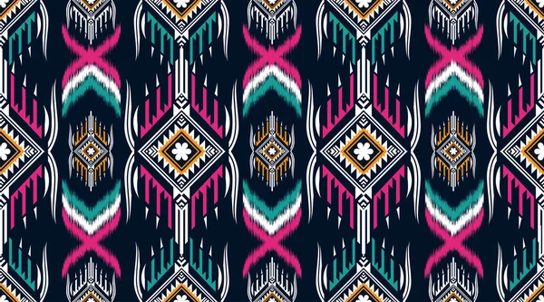 Traditional Ethnic Geometric Pattern Background Design Backgrounds Carpet Wallpaper Clothes —  Vetores de Stock