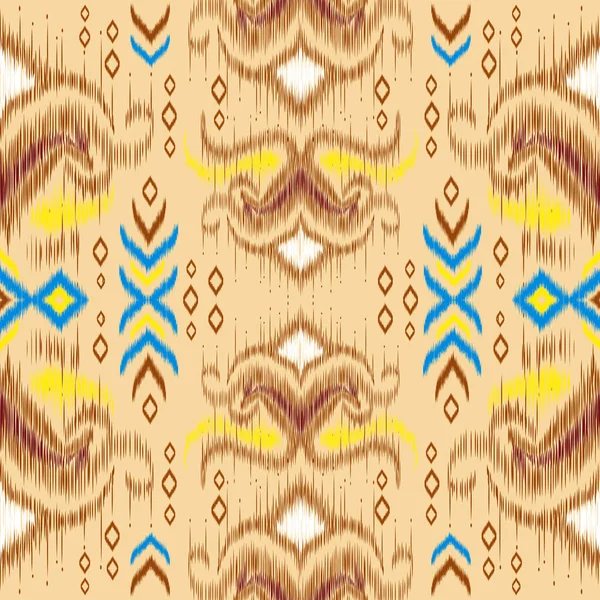 Traditional Ethnic Geometric Pattern Background Design Backgrounds Carpet Wallpaper Clothes — 图库矢量图片
