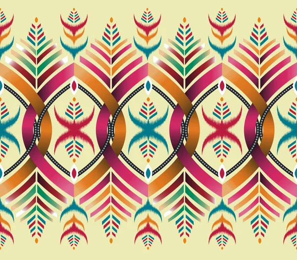 Traditionelle Ethnische Geometrische Muster Hintergrund Design Für Hintergründe Teppich Tapete — Stockvektor