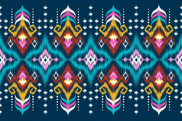 Traditional Ethnic Geometric Pattern Background Design Backgrounds Carpet Wallpaper Clothes — Vetor de Stock