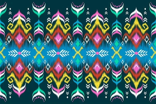 Traditional Ethnic Geometric Pattern Background Design Backgrounds Carpet Wallpaper Clothes — Vetor de Stock