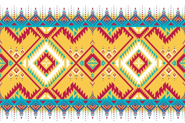 Traditional Ethnic Geometric Pattern Background Design Backgrounds Carpet Wallpaper Clothes — Vetor de Stock