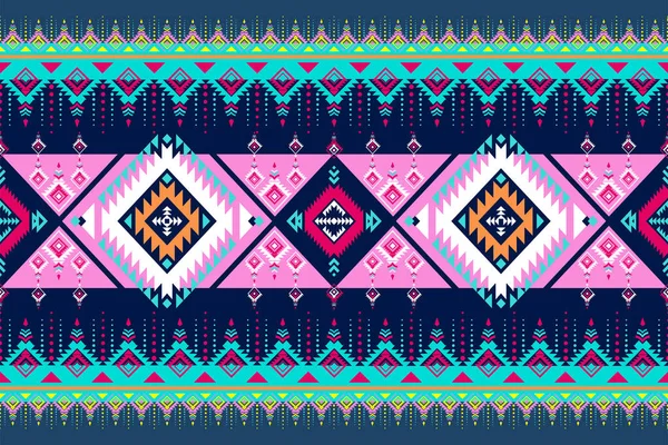 Traditional Ethnic Geometric Pattern Background Design Backgrounds Carpet Wallpaper Clothes — Vector de stock