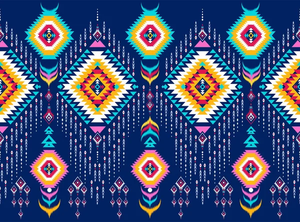 Traditional Ethnic Geometric Pattern Background Design Backgrounds Carpet Wallpaper Clothes — Vector de stock