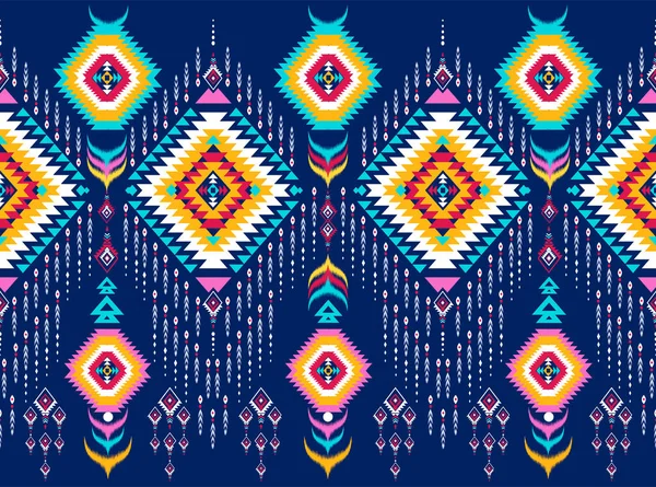 Traditional Ethnic Geometric Pattern Background Design Backgrounds Carpet Wallpaper Clothes — Stock vektor