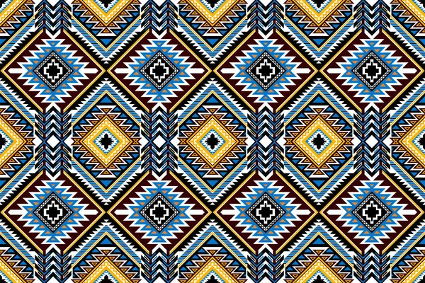 Traditional Ethnic Geometric Pattern Background Design Backgrounds Carpet Wallpaper Clothes — Stockvektor
