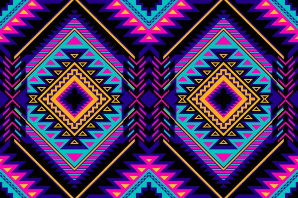 Traditional Ethnic Geometric Pattern Background Design Backgrounds Carpet Wallpaper Clothes — Stockvector