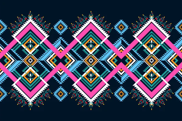 Traditional Ethnic Geometric Pattern Background Design Backgrounds Carpet Wallpaper Clothes — Stock vektor