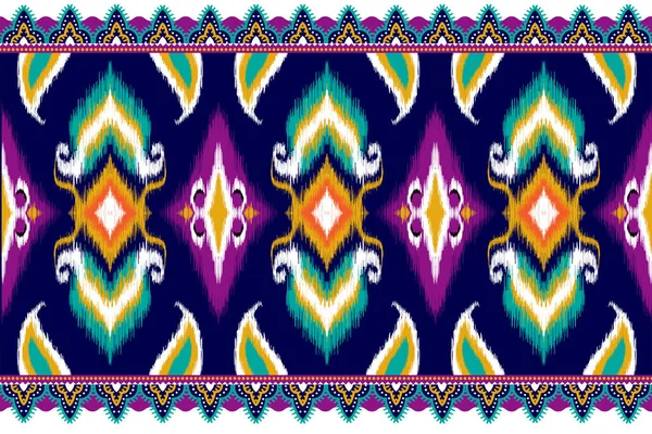 Traditional Ethnic Geometric Pattern Background Design Backgrounds Carpet Wallpaper Clothes — Stockvector