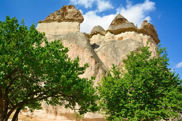 Prachtige Bergen Van Bizarre Vorm Gelegen Het Hart Van Cappadocië — Stockfoto