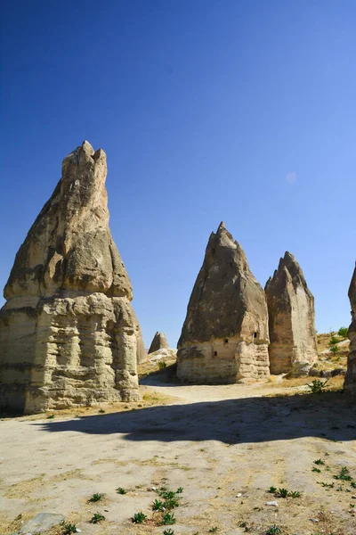 Prachtige Bergen Van Bizarre Vorm Gelegen Het Hart Van Cappadocië — Stockfoto