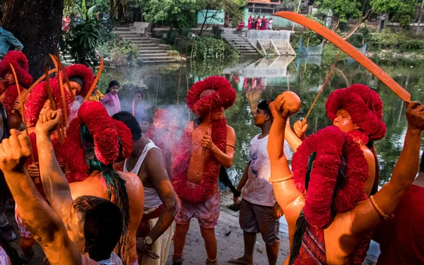 Lal Kach Festivali Bangladeş Kutlanır Hindu Cemaati Nisan 2022 Çarşamba — Stok fotoğraf