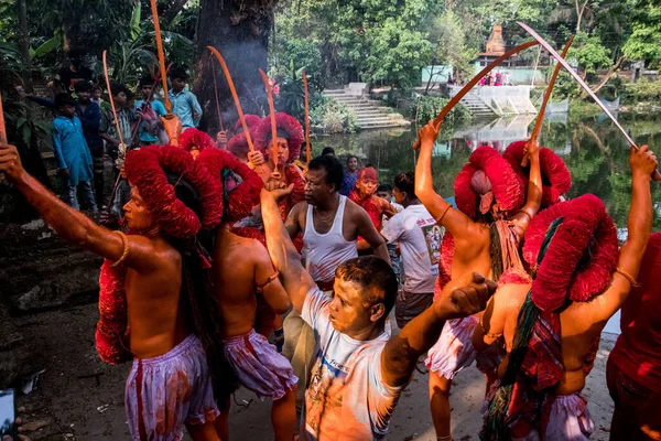 Lal Kach Festivali Bangladeş Kutlanır Hindu Cemaati Nisan 2022 Çarşamba — Stok fotoğraf