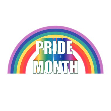 Gökkuşağı 3d Gurur Ayı logo grafik kaynakları izole edilmiş şeffaf arkaplan png