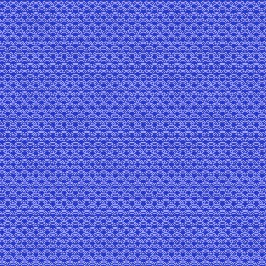 Seamless Blue Japanese Wave Pattern Background