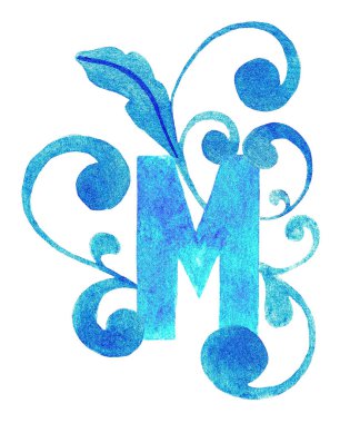 Alfabe. Beyaz arka planda bir deseni olan 