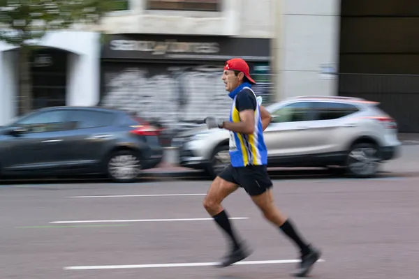 Madrid Espanha Novembro 2021 Atletas Profissionais Correndo Meia Maratona Movistar — Fotografia de Stock