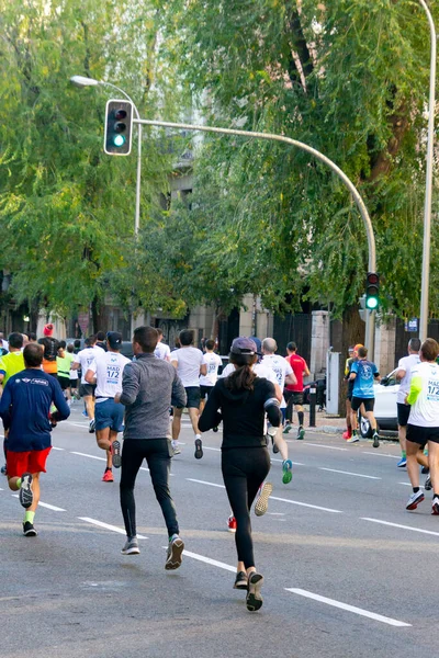 Madrid España Noviembre 2021 Atletas Profesionales Que Corren Media Maratón —  Fotos de Stock