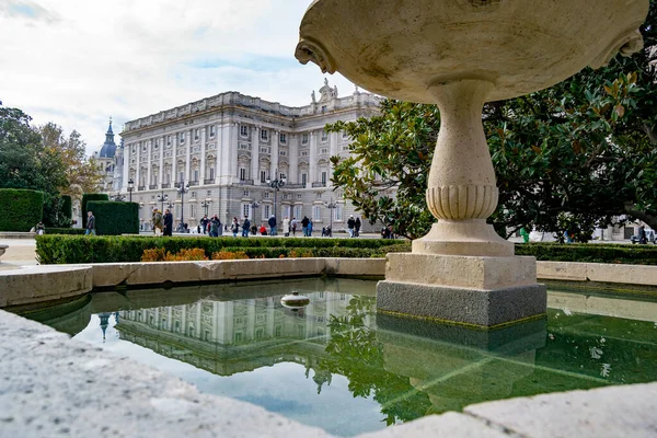 Madrid Španělsko Ledna2021 Pohled Královský Palác Madridu Španělsku Evropa Fotografie — Stock fotografie