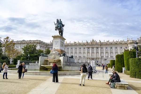 Madrid Espagne Novembre 2021 Vue Palais Royal Madrid Espagne Europe — Photo
