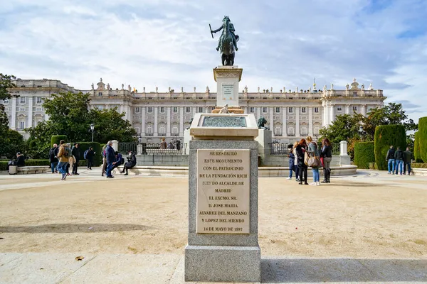 Madrid Espagne Novembre 2021 Vue Palais Royal Madrid Espagne Europe — Photo