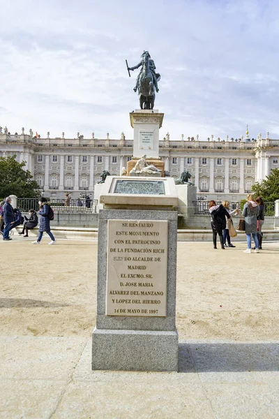 Madrid Espagne Novembre 2021 Vue Palais Royal Madrid Espagne Europe — Photo
