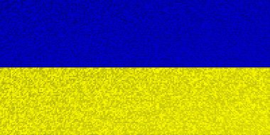 Ukrayna. Ukrayna bayrağı. Ukrayna bayrağının resmi. Yatay tasarım. Soyut tasarım. İllüzyon. Harita.