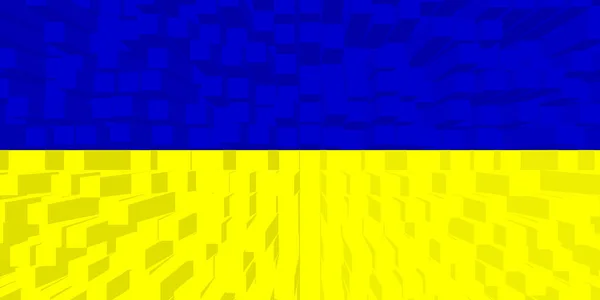Ukraine Ukrainische Flagge Illustration Der Flagge Der Ukraine Horizontales Design — Stockfoto
