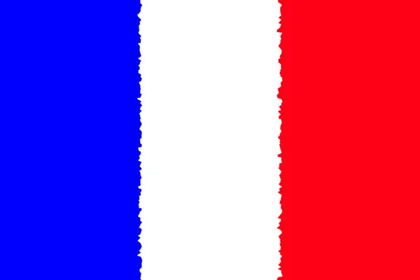 法国国旗 法国国旗的图解 横向设计 摘要设计 — 图库照片