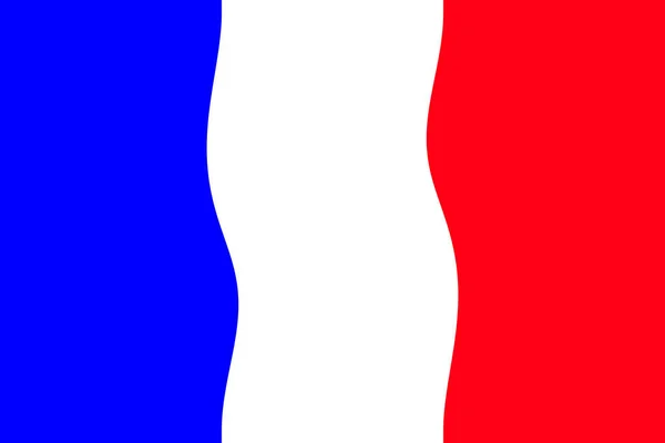 França Bandeira França Ilustração Bandeira França Design Horizontal Design Abstrato — Fotografia de Stock