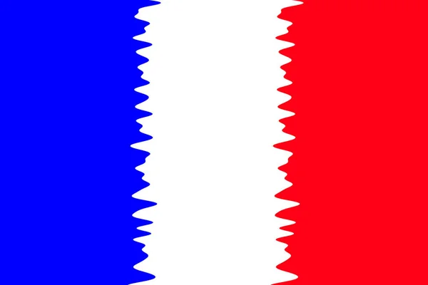 França Bandeira França Ilustração Bandeira França Design Horizontal Design Abstrato — Fotografia de Stock