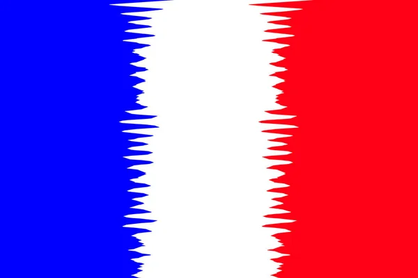 Francia Bandiera Della Francia Illustrazione Della Bandiera Francia Progettazione Orizzontale — Foto Stock