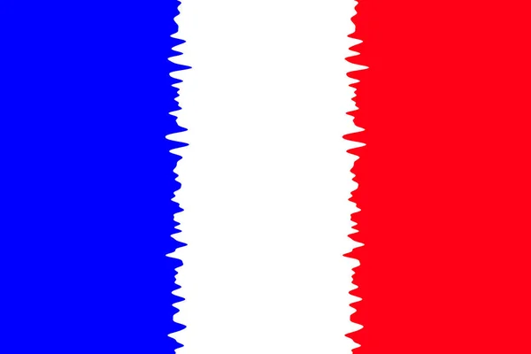 フランスだ フランスの国旗 フランスの国旗のイラスト 水平デザイン 抽象的なデザイン イラスト — ストック写真