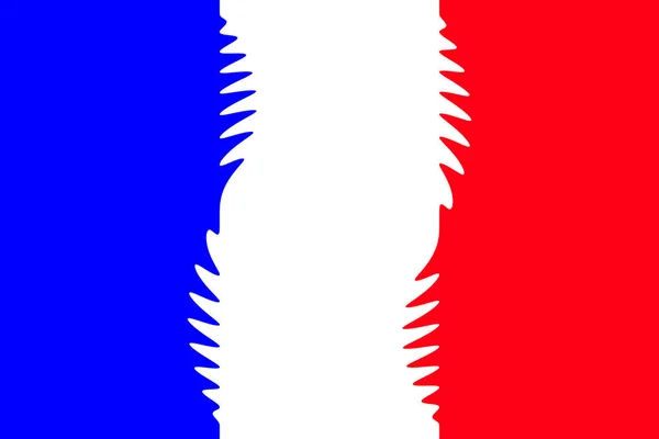 Franciaországba Franciaország Zászlója Francia Zászló Illusztrációja Vízszintes Kialakítás Absztrakt Dizájn — Stock Fotó