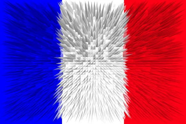 フランスだ フランスの国旗 フランスの国旗のイラスト 水平デザイン 抽象的なデザイン イラスト — ストック写真