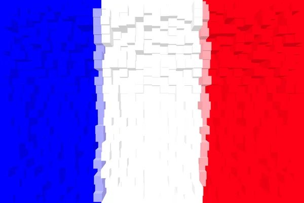 フランスだ フランスの国旗 フランスの国旗のイラスト 水平デザイン 抽象的なデザイン イラスト — ストック写真