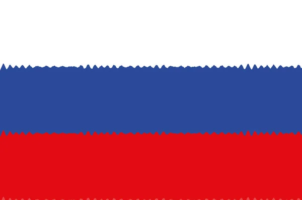 Russland Flagge Russlands Horizontales Design Llustration Der Russischen Flagge Horizontales — Stockfoto