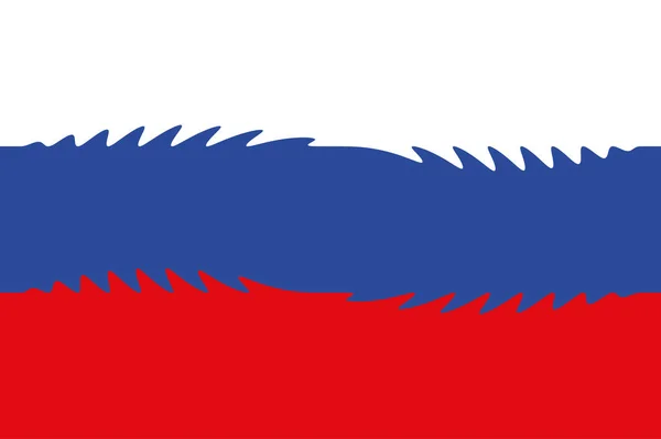 Russia Bandiera Della Russia Progettazione Orizzontale Llustrazione Della Bandiera Della — Foto Stock