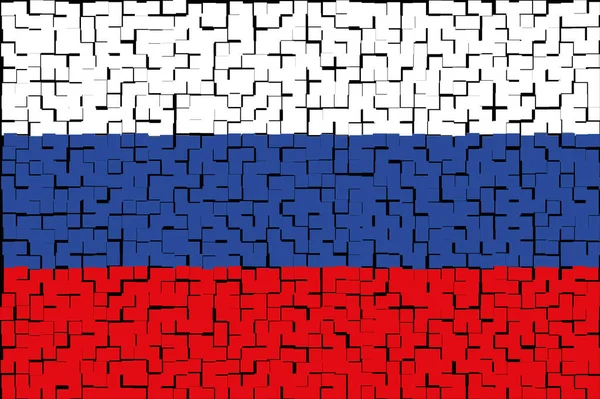 Russland Flagge Russlands Horizontales Design Llustration Der Russischen Flagge Horizontales — Stockfoto