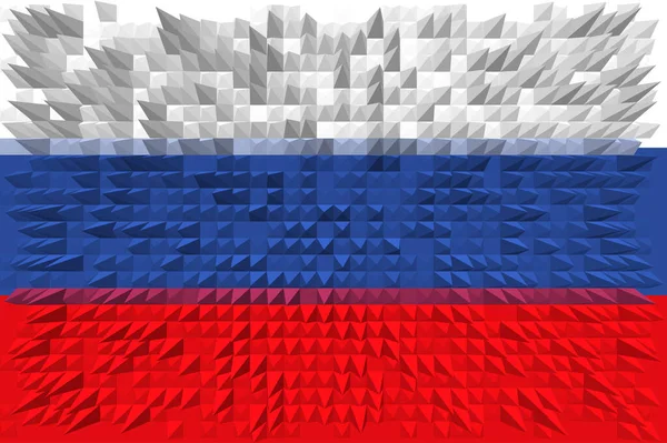 Rusland Vlag Van Rusland Horizontaal Ontwerp Llustratie Van Vlag Van — Stockfoto