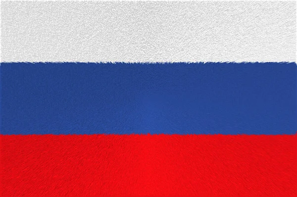 Rusland Vlag Van Rusland Horizontaal Ontwerp Llustratie Van Vlag Van — Stockfoto