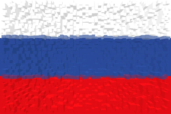 俄罗斯 俄罗斯国旗 横向设计 升起俄罗斯的国旗 横向设计 摘要设计 — 图库照片
