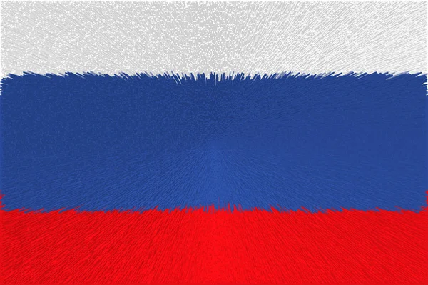 Rússia Bandeira Rússia Design Horizontal Ilustração Bandeira Rússia Design Horizontal — Fotografia de Stock