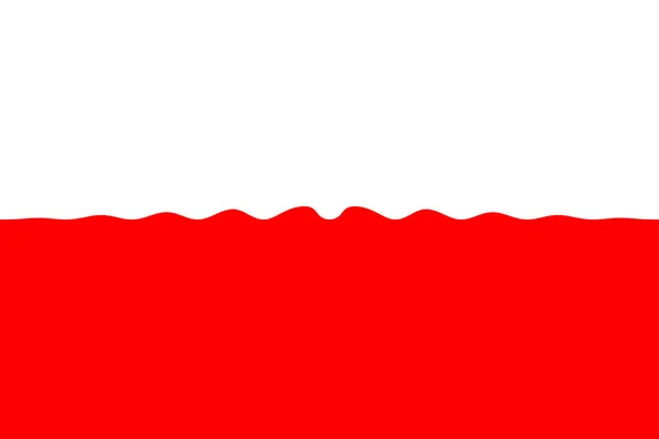 Poland Flag Poland Horizontal Design Llustration Flag Poland Horizontal Design — Stock Photo, Image